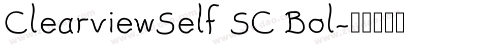 ClearviewSelf SC Bol字体转换